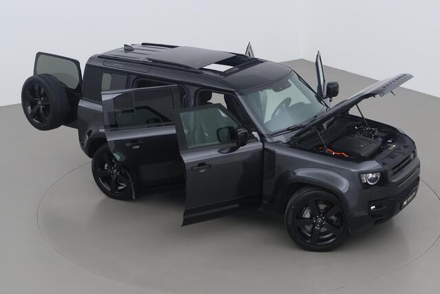 Land Rover DEFENDER P300e 110 X-Dynamic HSE | 6P | Black Pack | ACC | Trekhaak | Panoramadak | Stoelverwarming+Koeling | 22 Inch
