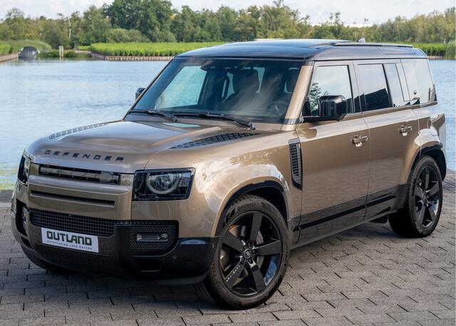 Land Rover DEFENDER P300e 110 X-Dynamic HSE | VERWACHT | Gondwana Stone | URBAN | Alle Opties | Meridian Surround | Head-Up | Standkachel | 3-Zone Airco |