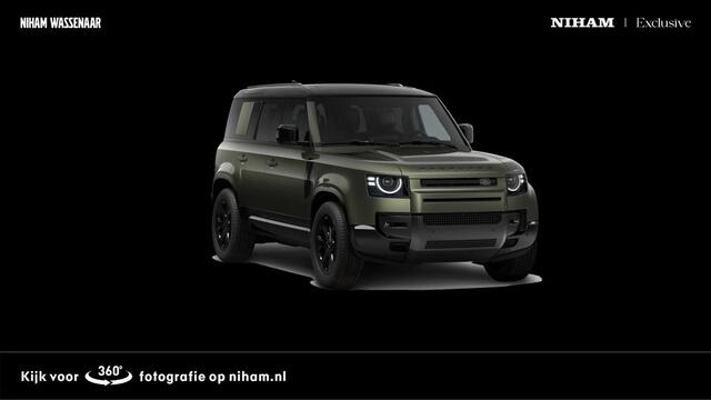 Land Rover DEFENDER 110 2.0 P300e 110 X-Dynamic SE WOOLSTONE METALLIC|PANO DAK|TREKHAAK|20"LM VELGEN|COLD CLIMATE PACK|STOELVERWARMING| VERWACHT 08-2026