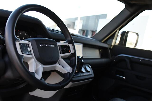 Land Rover DEFENDER Hard Top 3.0 D250 110 MHEV S 360 Camera, Carplay, Automaat, Cruise, Grijs kenteken, 249pk, Leder, LED, Stuurverwarming, BOM VOL!