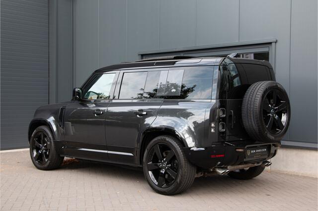 Land Rover DEFENDER 110 5.0 P525 110 V8 | Incl.BTW | NL Auto | ACC | 360 Cam | Head Up | Pano | Luchtvering | Koelkast | Lane & Side Assist | E.Trekhaak 3500kg | Voorruitverwarming + Stuurverwarming | Meridian Audio | 22" | Sport Uitlaat | Garagedeur opener | Nieuwprijs: ¤23