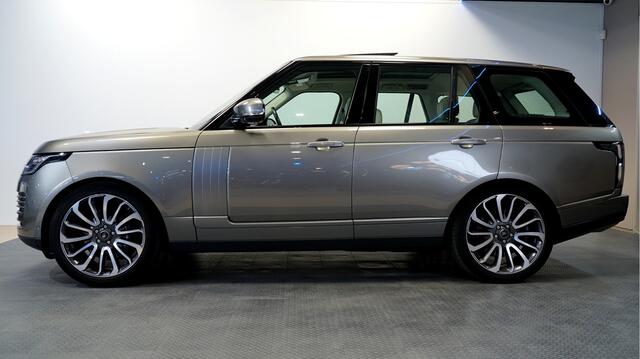 Land Rover RANGE ROVER 3.0 TDV6 Autobiography PANORAMADAK + ADAPT.CRUISE + SOFTCLOSE + MERIDIAN AUDIO + MASSAGESTOELEN + LEER + LUCHTVERING + 360 CAMERA + STOELVERWARMING&-KOELING + EL. ACHTERZETELS + NAPPALEER + MATRIX LED + PARKSENSOREN + 22" LM-VELGEN!!