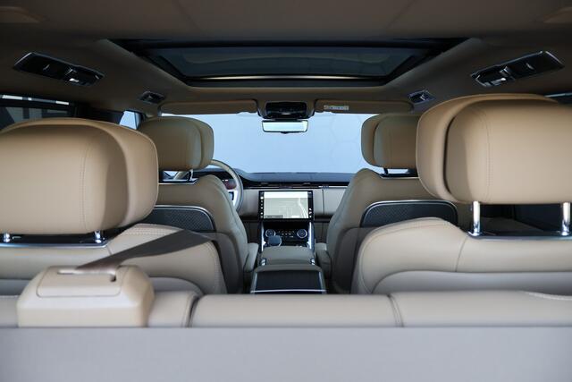 Land Rover RANGE ROVER P530 4.4 V8 Autobiography | BTW AUTO | MERIDIAN REFERENCE AUDIO | 23" | ACHTERASBESTURING | CARPLAY | STOELKOELING/VERWARMING V+A | MASSAGE | DAB | ZON/WARMTE/GELUID WEREND GLAS | SFEERVERLICHTING | HEAD-UP | LASER-LED KOPLAMPEN | ETC