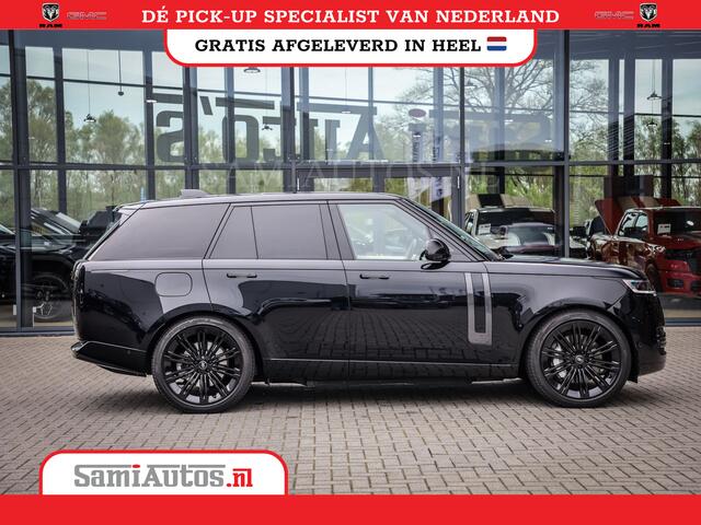 Land Rover RANGE ROVER P550e | NIGHT | GARANTIE TOT 14-03-2029 | HEAD-UP | ACHTERAS BESTURING | SOFT CLOSE | PHEV | 23 INCH VELGEN | PANORAMADAK | STUURVERWARMING | STOEL KOELING | Fabrieksgarantie tot 14-03-2029 - Geniet van gemoedsrust met uitgebreide dekking tot deze datum. 