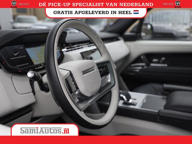 Land Rover RANGE ROVER P550e | NIGHT | GARANTIE TOT 14-03-2029 | HEAD-UP | ACHTERAS BESTURING | SOFT CLOSE | PHEV | 23 INCH VELGEN | PANORAMADAK | STUURVERWARMING | STOEL KOELING | Fabrieksgarantie tot 14-03-2029 - Geniet van gemoedsrust met uitgebreide dekking tot deze datum. 