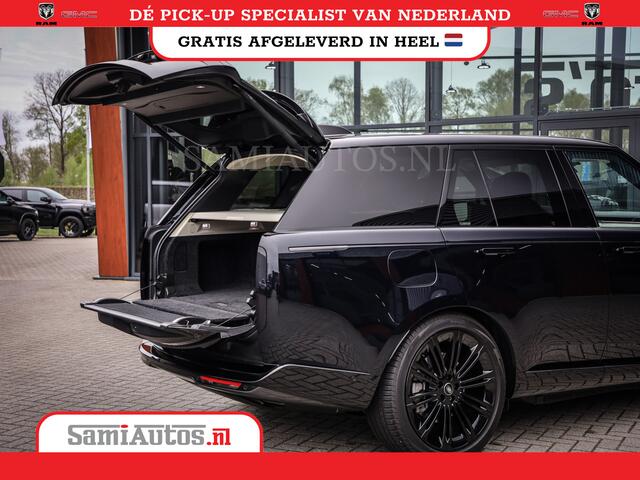 Land Rover RANGE ROVER P550e | NIGHT | GARANTIE TOT 14-03-2029 | HEAD-UP | ACHTERAS BESTURING | SOFT CLOSE | PHEV | 23 INCH VELGEN | PANORAMADAK | STUURVERWARMING | STOEL KOELING | Fabrieksgarantie tot 14-03-2029 - Geniet van gemoedsrust met uitgebreide dekking tot deze datum. 