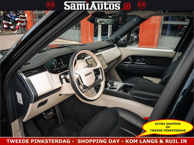 Land Rover RANGE ROVER P550e 551 PK GARANTIE TOT 14-03-2029 | ACHTERAS BESTURING | SOFT CLOSE | HEAD-UP | FACELIFT MODEL | 23 INCH VELGEN | PANORAMADAK | STUURVERWARMING | STOEL KOELING | Incl btw | Fabrieksgarantie tot 14-03-2029 - Geniet van gemoedsrust met uitgebreide dekkin