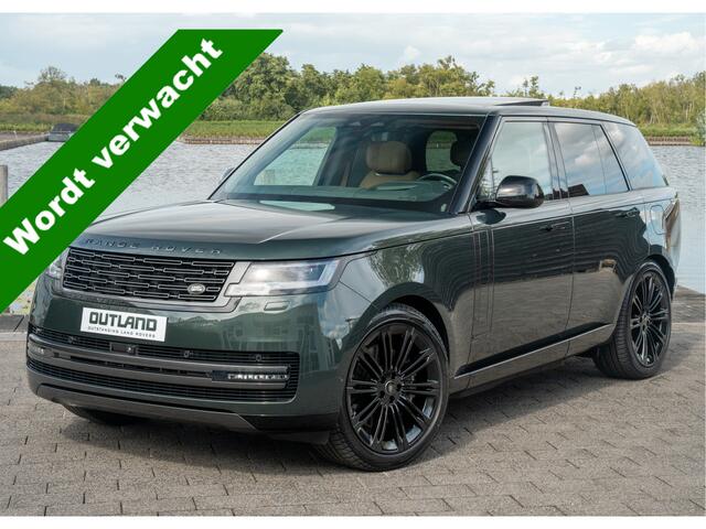 Land Rover RANGE ROVER P550e Autobiography | VERWACHT | Belgravia Green Metallic | Cognac leder | Shadow Pack | 23" inch |