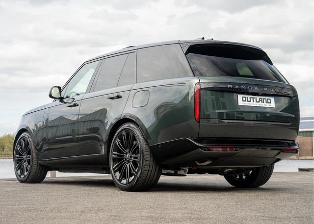 Land Rover RANGE ROVER P550e Autobiography | VERWACHT | Belgravia Green Metallic | Cognac leder | Shadow Pack | 23" inch |