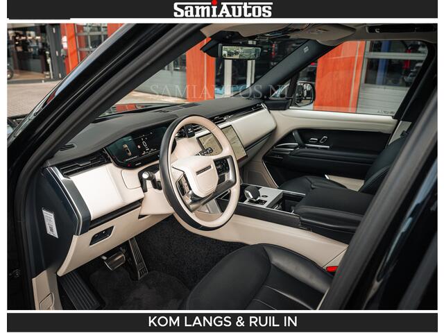 Land Rover RANGE ROVER P550e 551 PK GARANTIE TOT 14-03-2029 | ACHTERAS BESTURING | SOFT CLOSE | HEAD-UP | FACELIFT MODEL | 23 INCH VELGEN | PANORAMADAK | STUURVERWARMING | STOEL KOELING | Incl btw | Fabrieksgarantie tot 14-03-2029 - Geniet van gemoedsrust met uitgebreide dekking tot deze datum.
