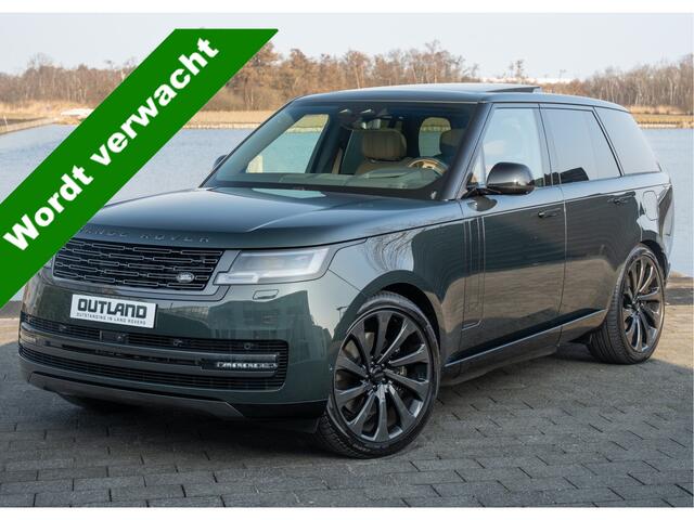 Land Rover RANGE ROVER P550e Autobiography | VERWACHT | Belgravia Green Metallic | Cognac leder | Hot Stone massage | 23" inch SV |