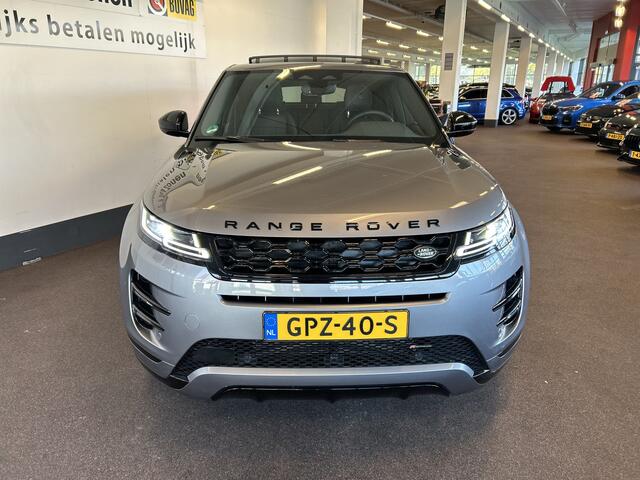 Land Rover RANGE ROVER EVOQUE 1.5 P300e AWD R-Dynamic SE | Panoramadak | Adaptieve Cruise Control | BTW AUTO | Lane Assist | Leder Bekleding | Meridian Audio | Achteruitrijcamera | Apple carplay | Elektrische Achterklep | Stoel en stuurverwarming