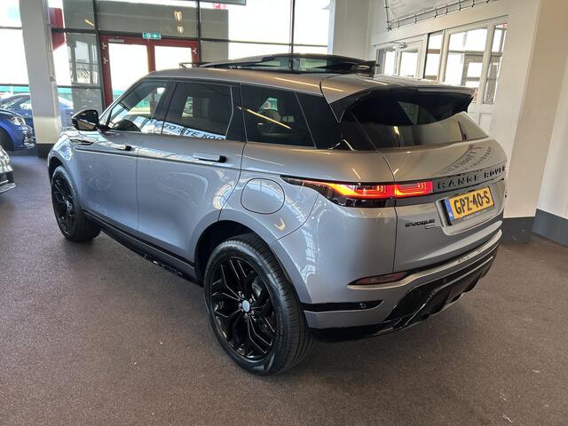 Land Rover RANGE ROVER EVOQUE 1.5 P300e AWD R-Dynamic SE | Panoramadak | Adaptieve Cruise Control | BTW AUTO | Lane Assist | Leder Bekleding | Meridian Audio | Achteruitrijcamera | Apple carplay | Elektrische Achterklep | Stoel en stuurverwarming