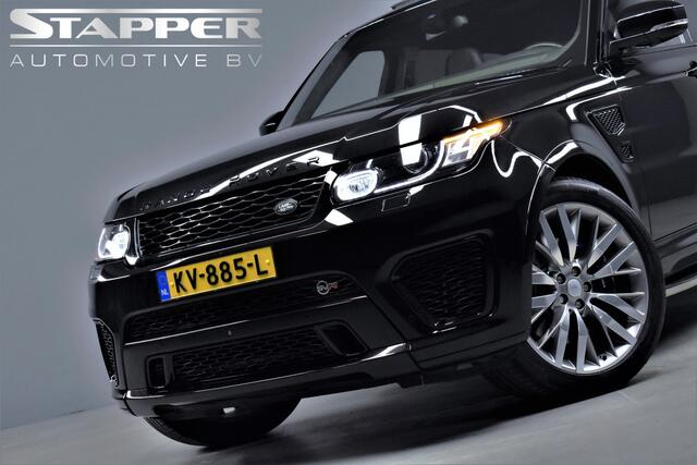 Land Rover RANGE ROVER SPORT 5.0 V8 Supercharged SVR 551pk Pano/Carplay/Xenon/Led/Keyless/Schaalstoelen/Cameras/Luchtvering/Lmv22''