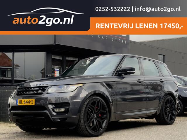 Land Rover RANGE ROVER SPORT 3.0 TDV6 AUT8 BLACK-EDITION PANODAK VOL-LEDER 22 INCH-LMV NAVI CAMERA LED PDC