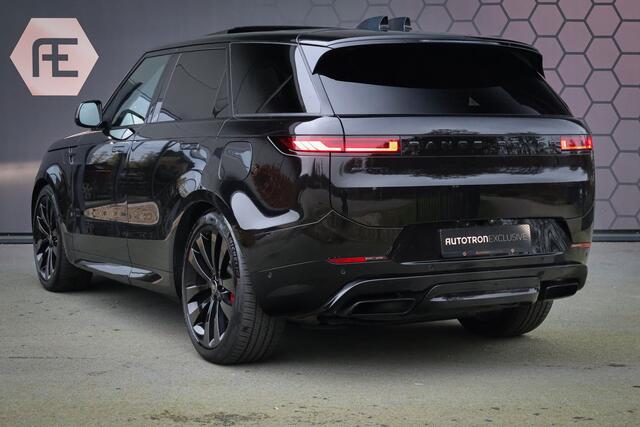 Land Rover RANGE ROVER SPORT P510e First Edition | ADAPTIVE CRUISE | STOELVERWARMING & VERKOELING | MASSAGE | CARBON INTERIEUR | 360 CAMERA | SUEDE HEMEL | TREKHAAK | SCHERMPJES MET NETFLIX | SPIEGELCAMERA |