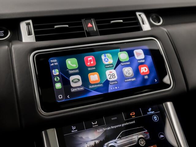 Land Rover RANGE ROVER SPORT 2.0 Hybrid Autobiography Dynamic 404Pk Automaat (PANORAMADAK, STOELKOELING/VERWARMING, SCHERMEN ACHTERIN, KOELKAST, MERIDIAN, MEMORY STOELEN, APPLE CARPLAY, KEYLESS, NIEUWSTAAT)