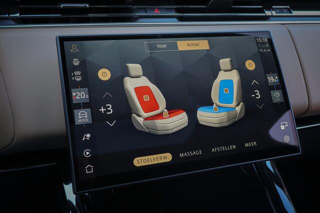 Land Rover RANGE ROVER SPORT P550e Autobiography PHEV | ADAPTIVE CRUISE | FABRIEKSGARANTIE | SOFTCLOSE | MASSAGE | STOELVERWARMING & VERKOELING | STUURVERWARMING | SUEDE HEMEL | 23 INCH | APPLE CARPLAY | ACHTERASBESTURING |
