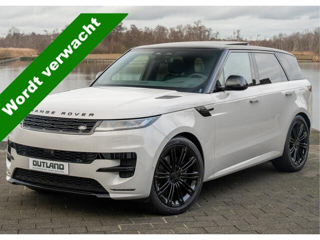 Land Rover RANGE ROVER SPORT P550e Autobiography | VERWACHT | Borasco Grey | Full Options | Enhanced Black Pack | Zwarte remklauwen |