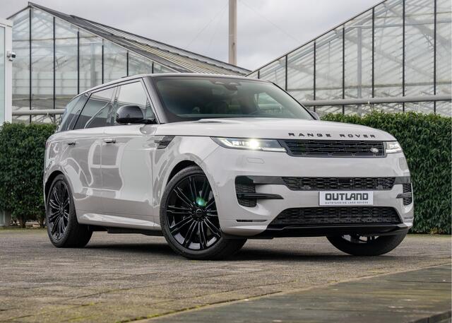 Land Rover RANGE ROVER SPORT P550e Autobiography | VERWACHT | Borasco Grey | Full Options | Enhanced Black Pack | Zwarte remklauwen |