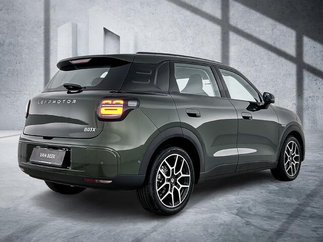 Leapmotor B03X ProMax Design 53 kWh VOORRAAD | SEAWEED Green | 382 KM WLTP | Leder | 360g Camera | Parkeersensoren V+A | Apple Carplay / Android Auto