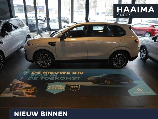 Leapmotor B10 Life Pro 56.2 kWh | Nieuwe auto | Wltp 361 km | Warmtepomp | 18 inch lichtmetalen velgen | 360 graden camera | Keyless entry en start | Stoffen bekleding | Adaptive cruise control | DC laden 140KW