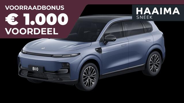 Leapmotor B10 Design Hybrid EV 18.8 kWh | Nu beschikbaar | Wltp 900km gecombineerd | Elektrisch 82km Wltp | Luxe uitvoering | Camera rondom | Stoel en stuurverwarming | Draadloze telefoonoplader | Keyless entry en start