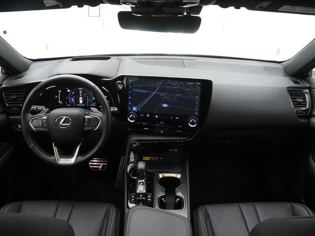 Lexus NX 450h F-Sport Limited | Navigatie | 360 Camera | Parkeersensoren | LM velgen | Stoel en stuurwiel verwarmd | Leder |