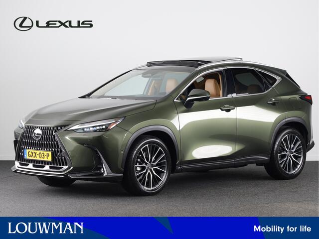 Lexus NX 450h+ AWD President Line *DEMO* | Elektrisch Glazen Panorama-dak | 360° Camera | Stoelverwarming -/ ventilatie |