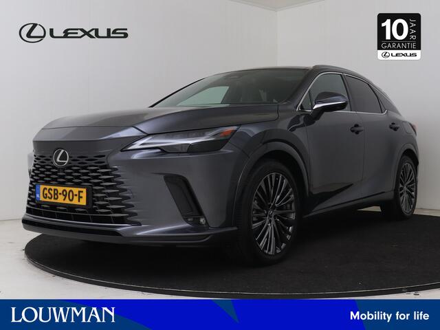 Lexus RX 450h+ Plug-in Hybrid President Line | Mark Levinson | 360 Camera | Panoramadak | Blind Spot Monitor | Memory Seat | Stoel+stuurverwarming | Stoelventilatie | Trekhaak afneembaar |