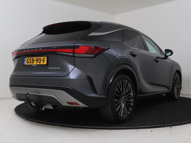 Lexus RX 450h+ Plug-in Hybrid President Line | Mark Levinson | 360 Camera | Panoramadak | Blind Spot Monitor | Memory Seat | Stoel+stuurverwarming | Stoelventilatie | Trekhaak afneembaar |