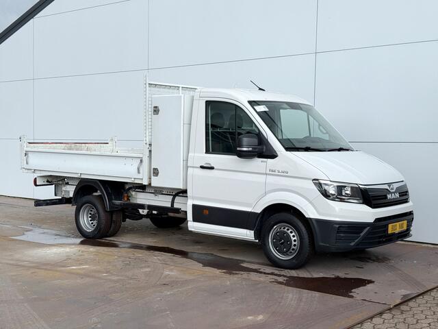 MAN TGE 5.120 2.0 TDI Kipper Dubbellucht Carplay Trekhaak Airco Camera Navigatie Benne Tipper