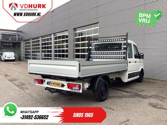 MAN TGE 3.180 DSG Aut. DC Dubbel Cabine BPM VRIJ! Open Laadbak 350x203/ 7 Pers./ Carplay/ Trekhaak/ Cruise/ 2.8t Trekverm./ Airco/ Pick Up