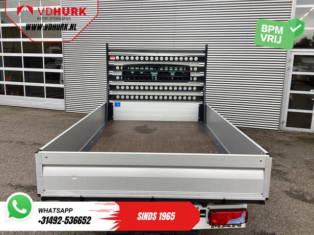 MAN TGE 3.180 DSG Aut. DC Dubbel Cabine BPM VRIJ! Open Laadbak 350x203/ 7 Pers./ Carplay/ Trekhaak/ Cruise/ 2.8t Trekverm./ Airco/ Pick Up