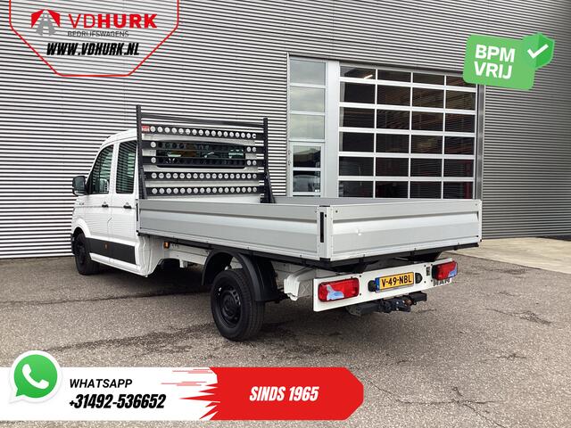 MAN TGE 3.180 DSG Aut. DC Dubbel Cabine BPM VRIJ! Open Laadbak 350x203/ 7 Pers./ Carplay/ Trekhaak/ Cruise/ 2.8t Trekverm./ Airco/ Pick Up