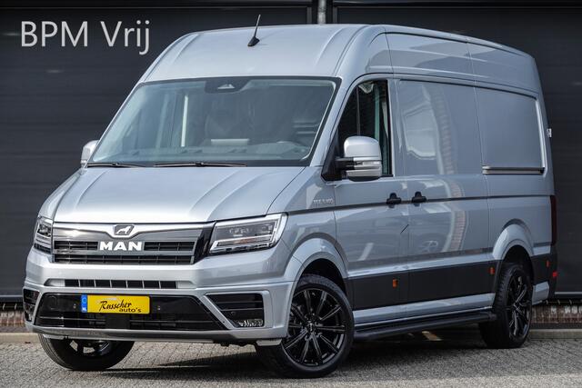 MAN TGE 35 | 140Pk Aut. | 3.140 | L3H3 | 12,9'' Display | Nieuw Model | Stoel-Bank | Achteruitrijcamera | 3.500Kg trekgewicht | 19'' | Oyster Zilver
