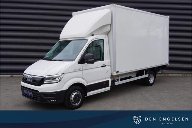 MAN TGE Dubbellucht 180pk Automaat Bakwagen Laadklep Trekhaak LED Navigatie Camera Airco Cruise control