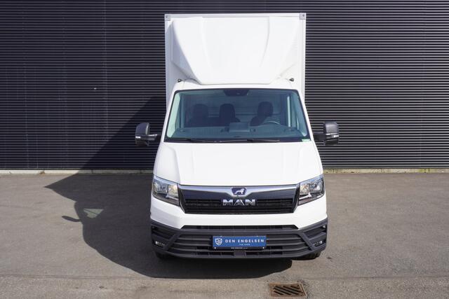 MAN TGE 180pk Dubbellucht Bakwagen Laadklep Apple Carplay Cruise control Airco 3-Zits Multifunctioneel stuurwiel Meubelbak Koffer LBW