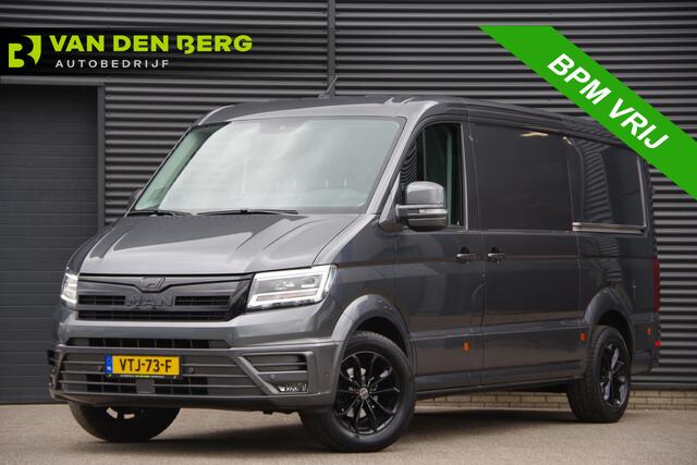 MAN TGE 3.180 35 2.0 177PK AUT. LED, 2X SCHUIDEUR, LEDER, TREKHAAK, CAMERA, CLIMA, STOELVERWARMING, STUURVERWARMING, VOORRUITVERWARMING, PARKEERSENSOREN, ADAPT. CRUISE, NL AUTO, NAP, DUBBELE SCHUIFDEUREN