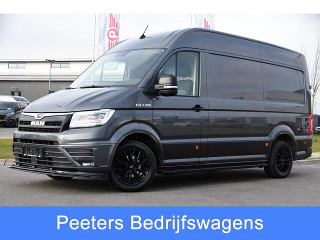 MAN TGE 3.180 35 2.0 L3H3 PB Edition Full Options! Camera, Cruise, Carplay, LED, 177pk, Automaat, Trekhaak 3000kg, Voorruit verwarming, Sensoren, Multimedia, Uniek!