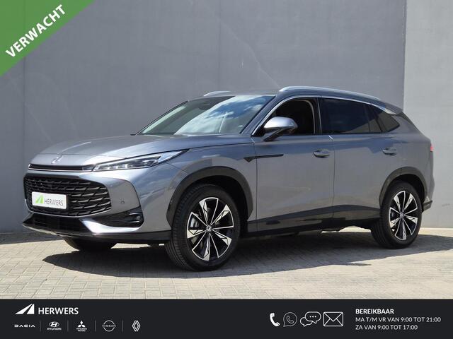 MG HS 1.5 Full Hybrid+ Luxury / Fabrieksgarantie tot 12-2032<150.000 km / Stuur- & Stoelverwarming / Elektrische achterklep / Rondomzicht camera / Apple Carplay Android Auto / Adaptief cruise control / Draadloze telefoon lader / Keyless Entry/Start /
