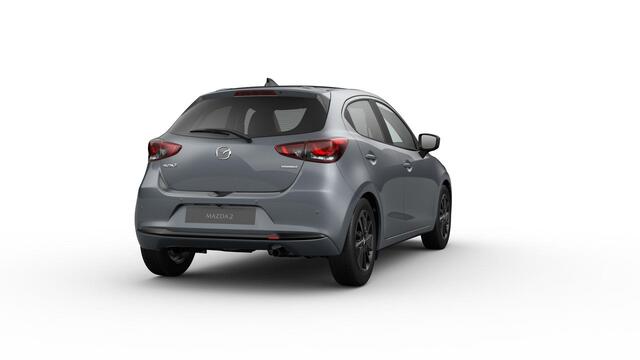 Mazda 2 e-Skyactiv G 90 6MT Homura | 16-inch lichtmetalen velgen, Black | 8-inch LCD touchscreen kleurenscherm | Achteruitrijcamera