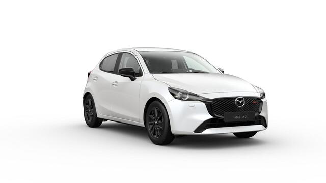 Mazda 2 e-Skyactiv G 90 6MT Homura | 16-inch lichtmetalen velgen, Black | 8-inch LCD touchscreen kleurenscherm | Achteruitrijcamera