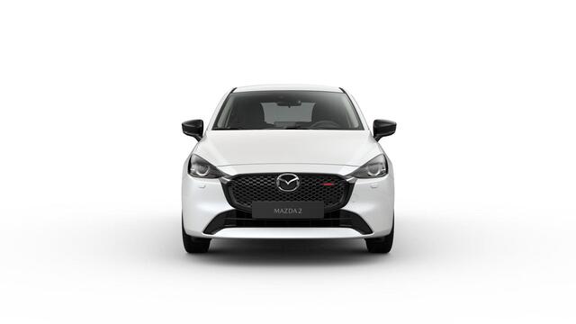 Mazda 2 e-Skyactiv G 90 6MT Homura | 16-inch lichtmetalen velgen, Black | 8-inch LCD touchscreen kleurenscherm | Achteruitrijcamera