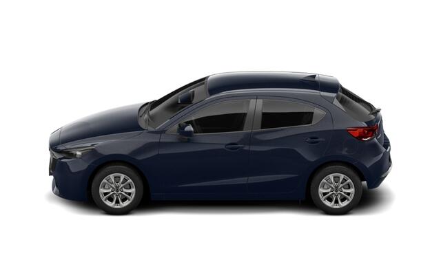 Mazda 2 e-Skyactiv G 90 6MT Exclusive-Line | 16-inch lichtmetalen velgen, Bright Silver | 8-inch LCD touchscreen kleurenscherm | Achteruitrijcamera