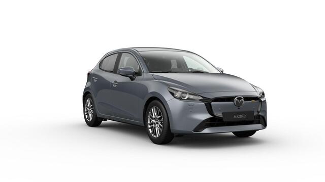 Mazda 2 e-Skyactiv G 90 6MT Exclusive-Line Driver Assistance Pack | 16-inch lichtmetalen velgen, Bright Silver | 360° View Monitor | 8-inch LCD touchscreen kleurenscherm