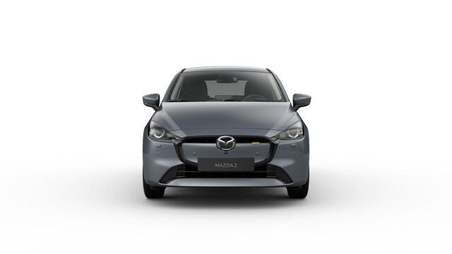 Mazda 2 e-Skyactiv G 90 6MT Exclusive-Line Driver Assistance Pack | 16-inch lichtmetalen velgen, Bright Silver | 360° View Monitor | 8-inch LCD touchscreen kleurenscherm