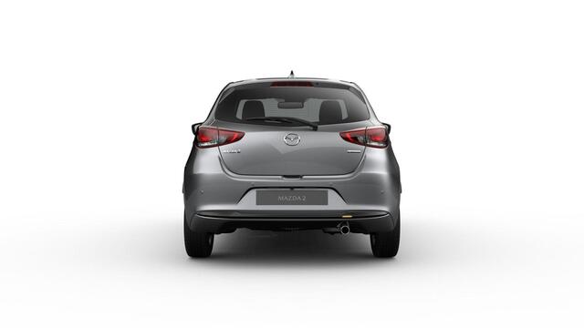 Mazda 2 e-Skyactiv G 90 6MT Exclusive-Line | 16-inch lichtmetalen velgen, Bright Silver | 8-inch LCD touchscreen kleurenscherm | Achteruitrijcamera