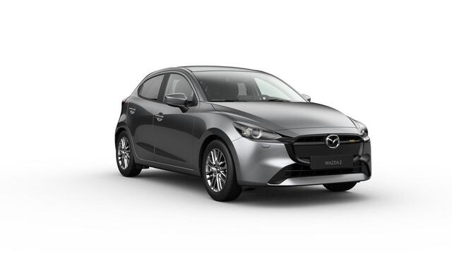 Mazda 2 e-Skyactiv G 90 6MT Exclusive-Line | 16-inch lichtmetalen velgen, Bright Silver | 8-inch LCD touchscreen kleurenscherm | Achteruitrijcamera