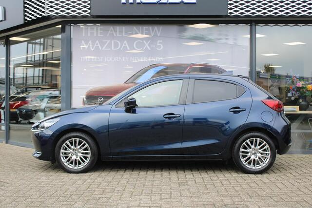 Mazda 2 1.5 Skyactiv-G Luxury Automaat, HUD, Cruise, Clima, Navi, Stuurverwarming, Stoelverwarming, Apple Carplay, BSM, LMV 16 Inch, All Season, Camera